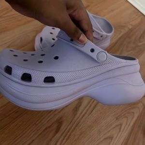 Crocs Bae platform clog in lilac